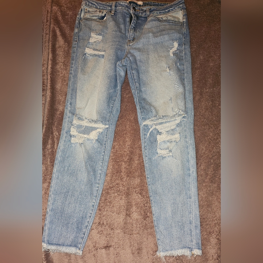 KanCan Light Blue Distressed Skinny Jeans